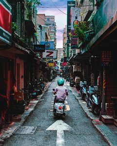 Taiwan scooter street photo