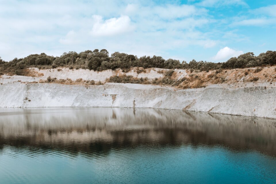 Water cliff rock