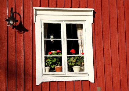 House screen window summer house photo