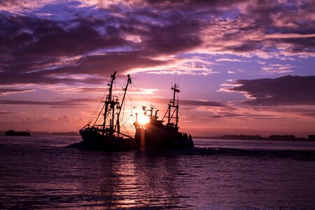 Ship transport system ocean photo