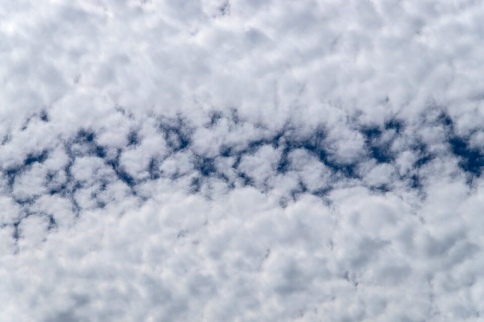 Fluffy cirrocumulus delicate