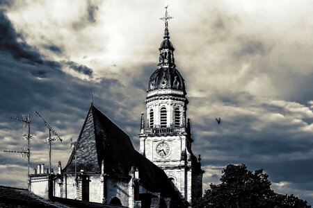 Clouds gloomy architecture