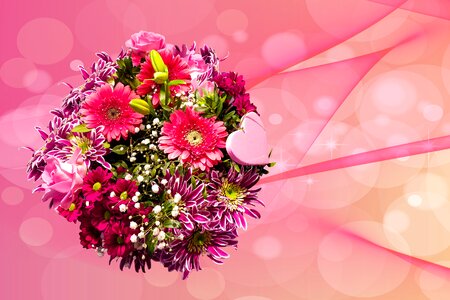 Bouquet thank you greeting card photo