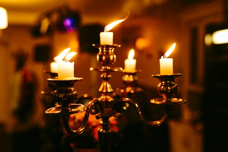 Candle wax dark photo