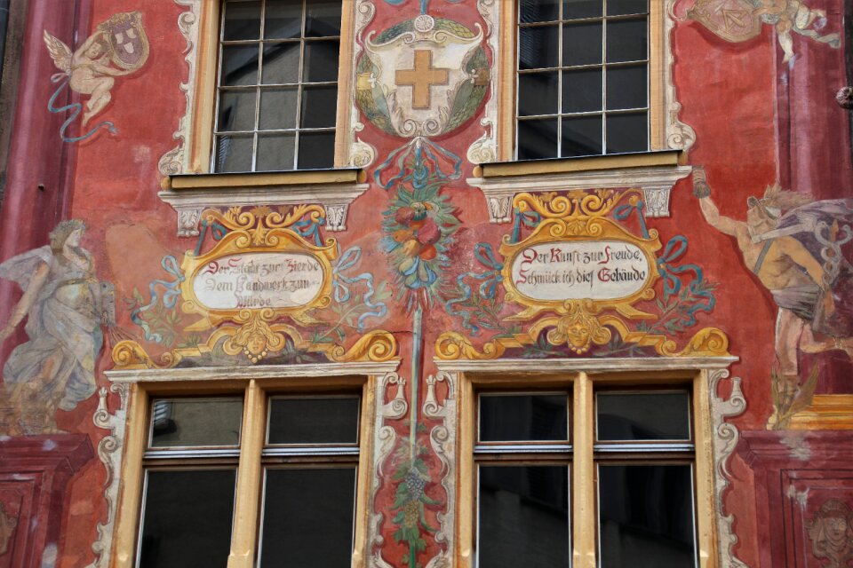 Antique architecture wall