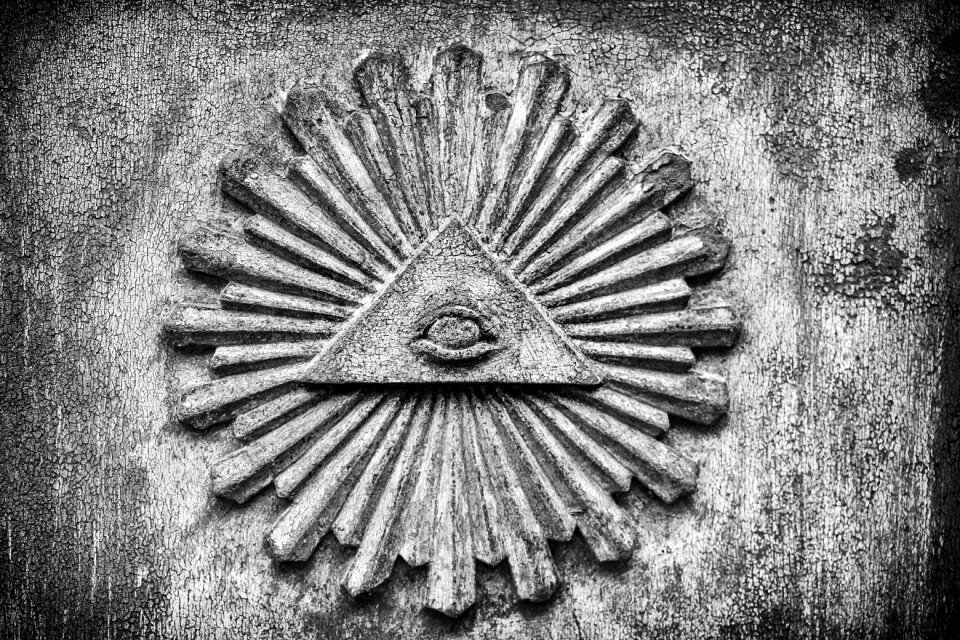 Secret society mysterious triangle