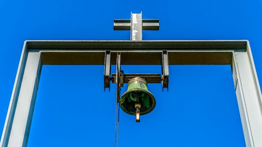 Iron frame bell old