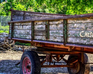 Transport old tractors photo