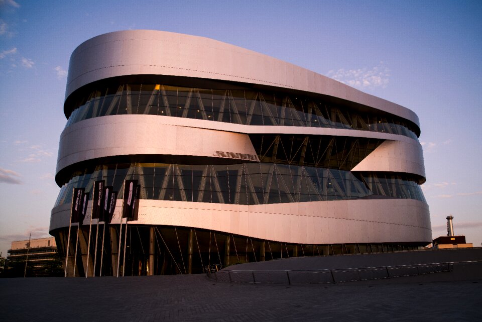 Museum evening light sunset