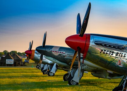 Aviation p-51 plane