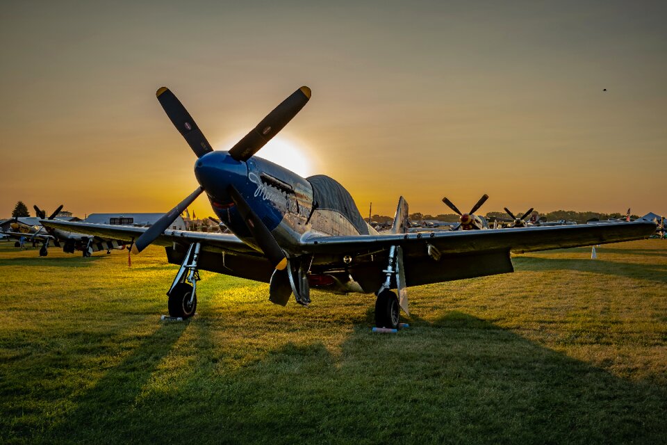 Aviation p-51 plane