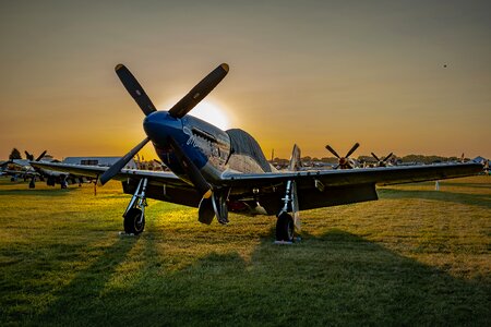 Aviation p-51 plane