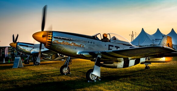 Aviation p-51 plane