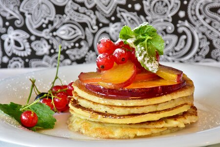 Apricots currants breakfast photo