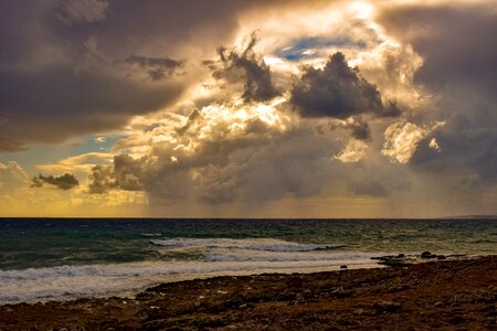 Clouds dramatic landscape photo