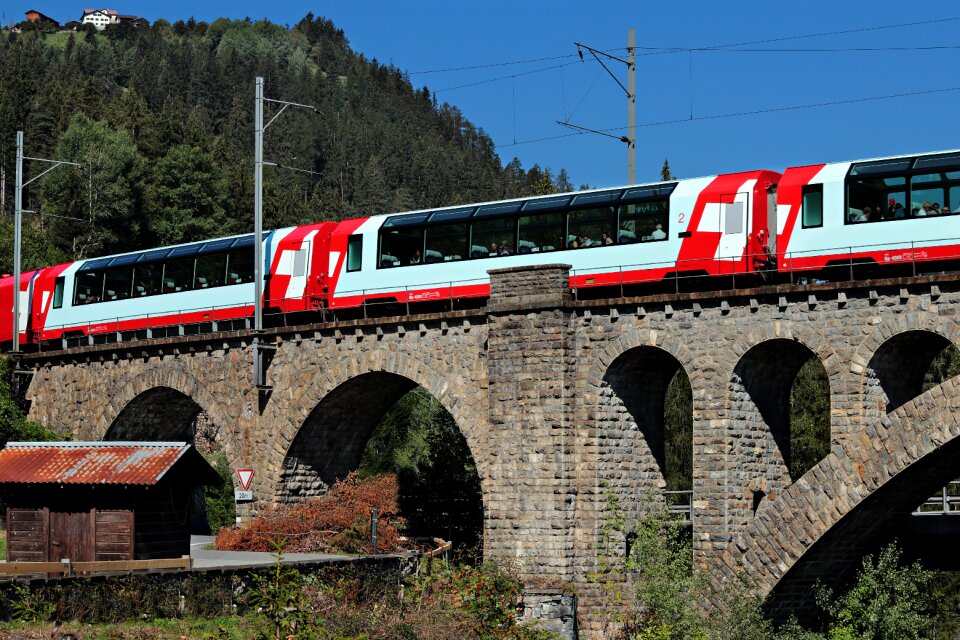 Alpine engadin railway