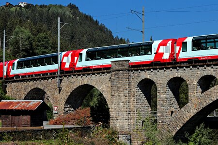 Alpine engadin railway