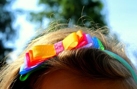 Decorative elements hair ornaments colorful