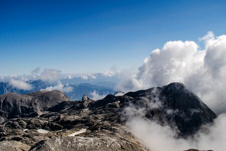 Alpine clouds heaven photo