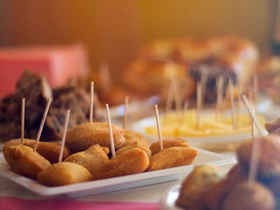 Snack lunch plate photo