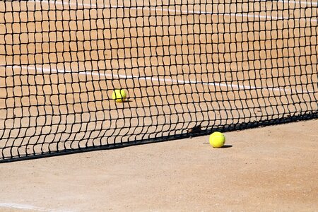 Exercise ball a tennis ball