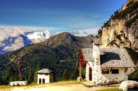 Mountain mountains the falzarego pass