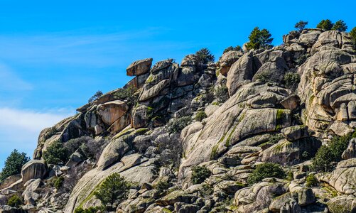 Madrid mountain stones