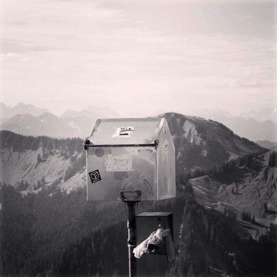 Mountain summit hilltop high