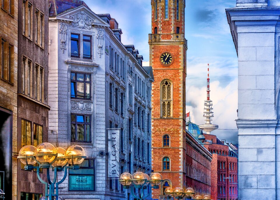 Telecommunications tv tower houses