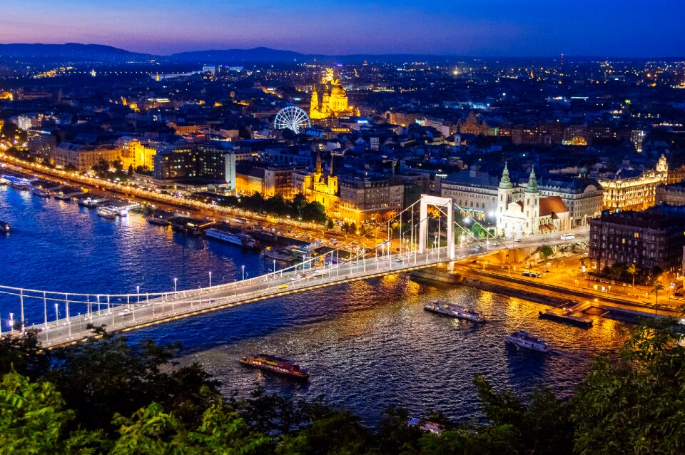Danube bridge beautiful photo