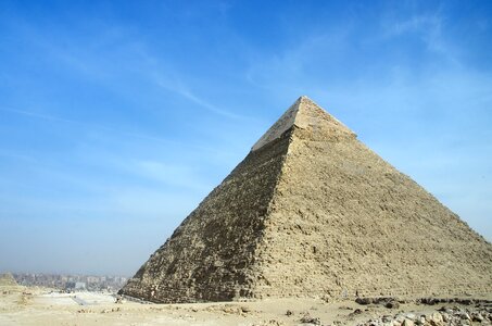 Pyramid kephren sand photo