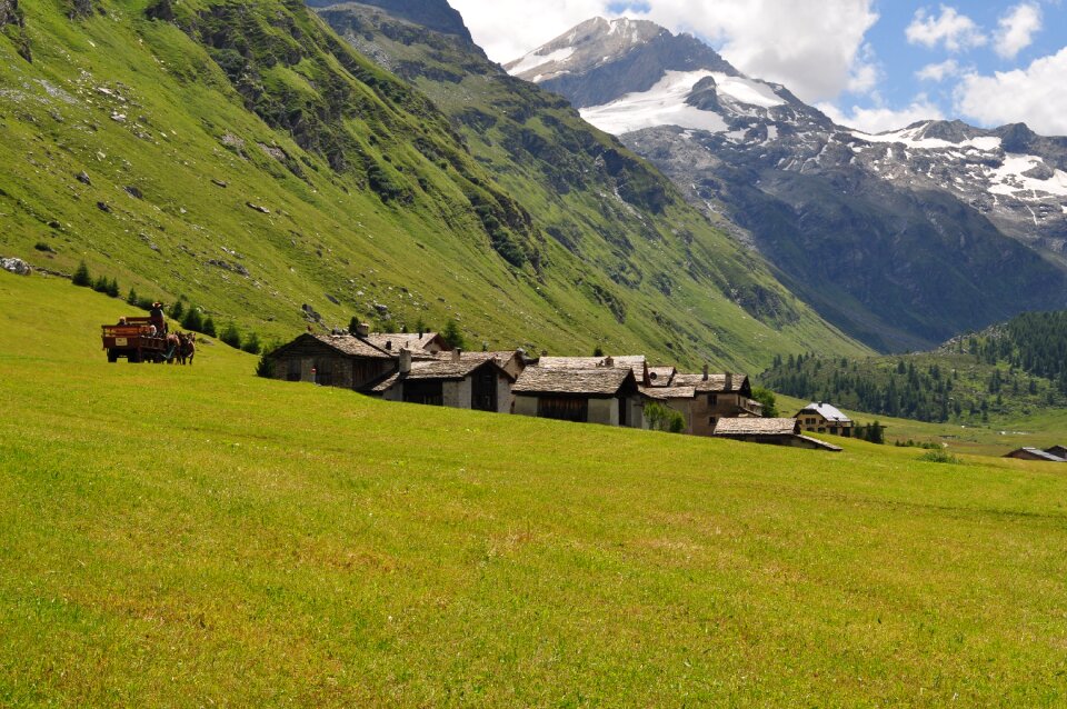 Mountains alpine summer