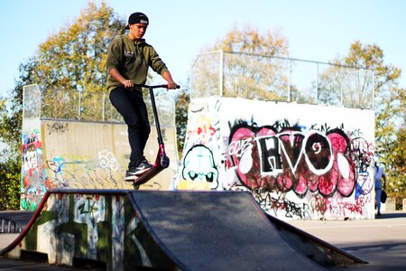 Youth skateboard sport