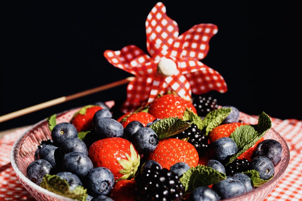 Blueberries blackberries fruit