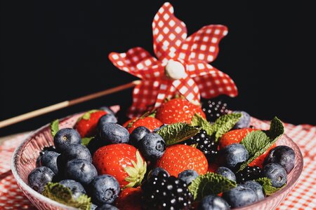 Blueberries blackberries fruit photo