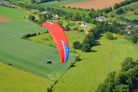 Baptism paragliding free flight panoramic views photo