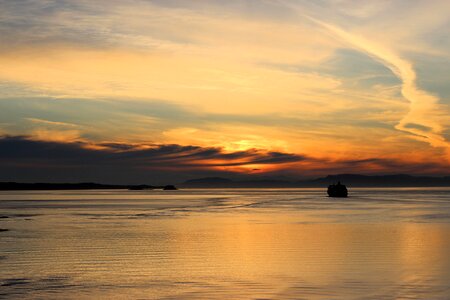 Ocean calm water brown calm photo