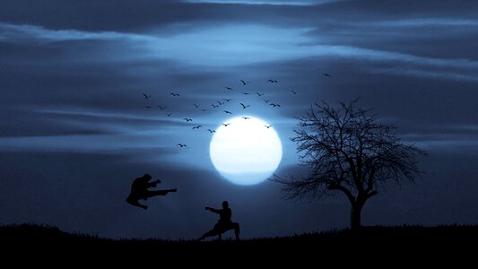 Night combat mountain