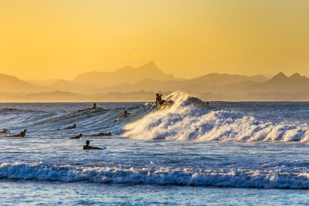 Surf wave water