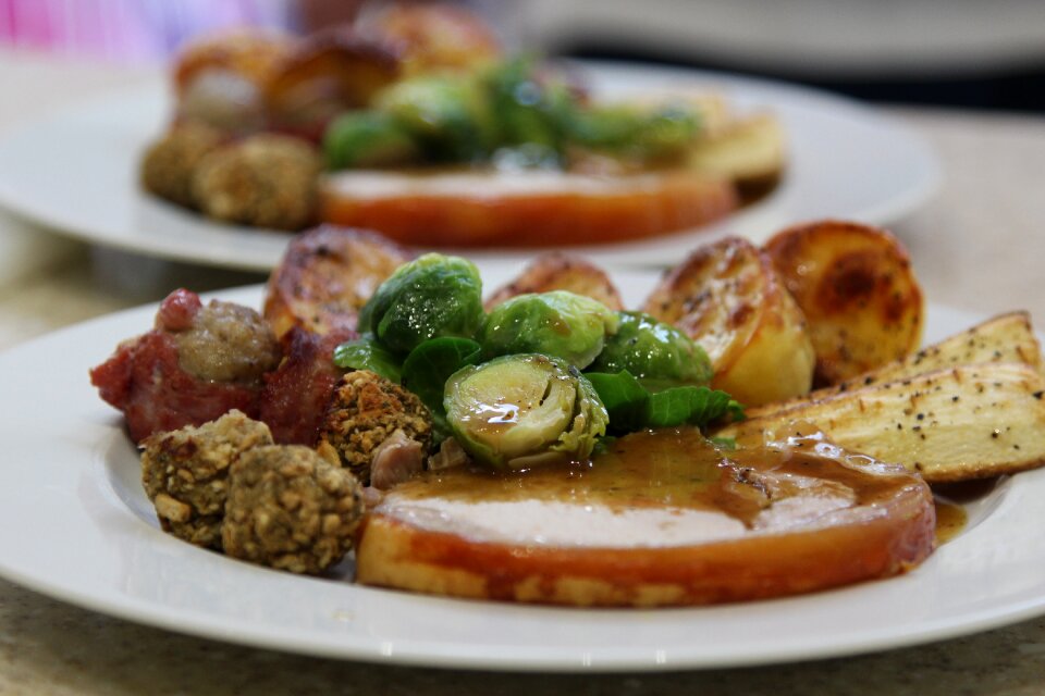 Lunch dinner christmas