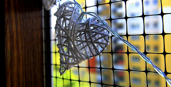 Heart ornament wicker heart
