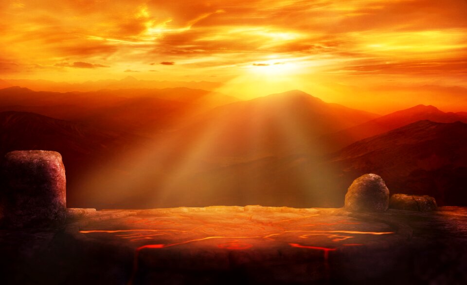 Sunlight background image mystical