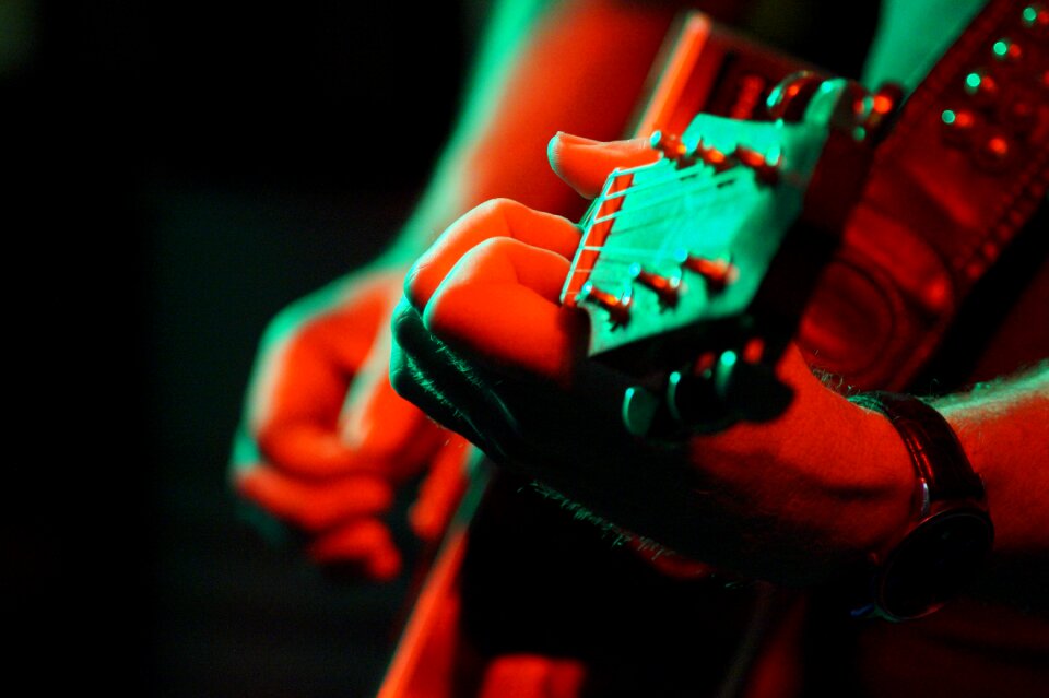 Music instrument play guitar