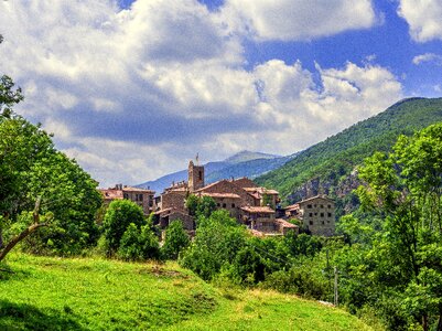 Sky panorama houses