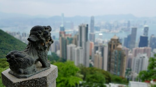 Asia cityscape hong kong skyline photo