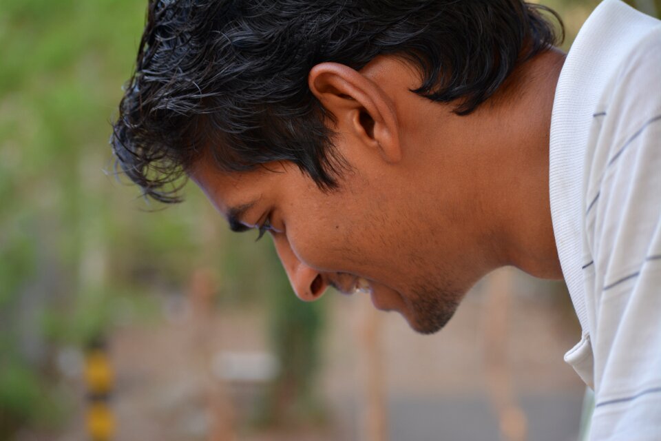 Outdoors daylight portrait