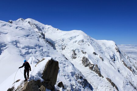 Mountain landscape snow mountain photo