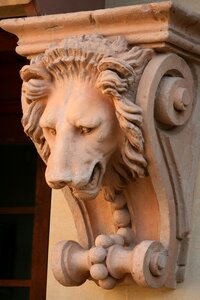 Stone sculpture stone lion lion
