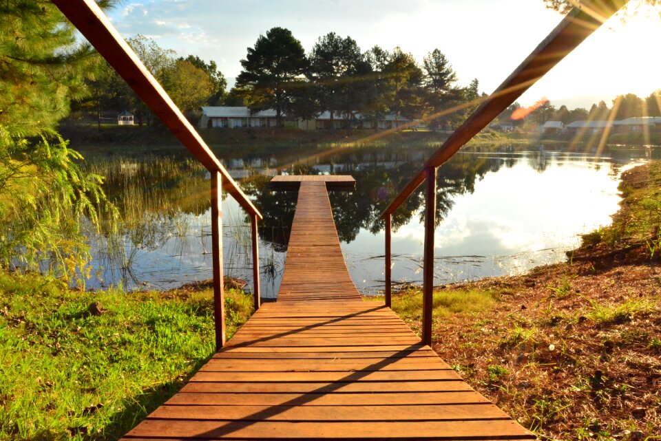 Reflection calm jetty