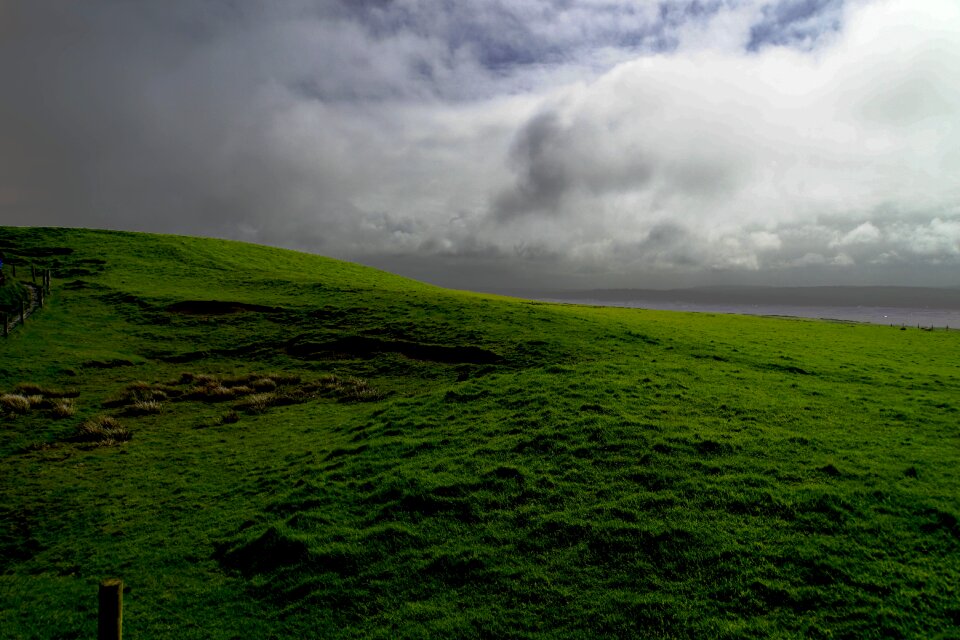Ireland green hill
